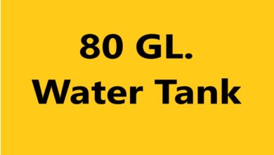 80 Gallon Galvanized Water Tank