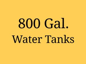 800 gallon water storage tanks